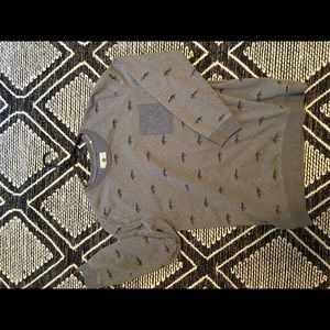 On the byas XL sweater.